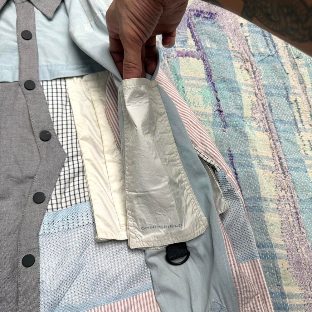 Custom Upcycled Patchwork Utility Shirt Jacket | One-of-One Reworked Overshirt - Picture 8 of 8